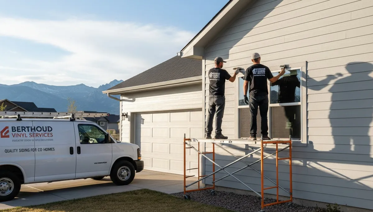 Professional vinyl siding contractors in Fort Collins CO installing durable home exterior panels